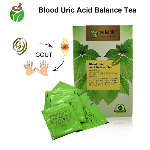 40 pcs/2 Packs Natural Blood Uric Acid Balance Tea Gout Pain Relief  kidney care Enhance immunity Health care Tea